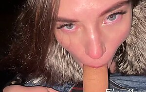 Elise moon, russian girl sucks honey cock in the bitter