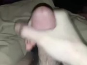 Hear me breathe heavy while I bust heavy. So much cum out of my pretty cock