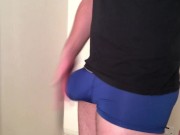 BIG DICK JERK OFF before going to Work ** HUGE CUM fountain **