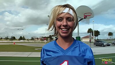 Football player goes home with her coach to have sex