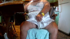 Mark Fletcher Watching a JOI Vid Cumming Wearing More Lingerie
