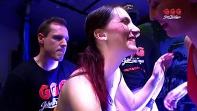 Sluts Deepthroat Cocks and Get Facial Cumshots in Ggg Pool