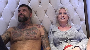 Daddy Dirty gets Double Dommed by Mistress Goth Delilah and Shemale Katie Fox