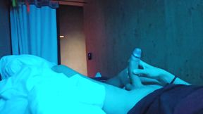 Biggest Cumshot caught filmed on hostel vacation