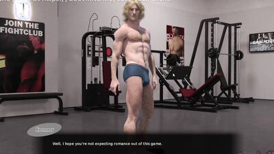 Hot and muscular 3D studs go down and dirty in a porn game