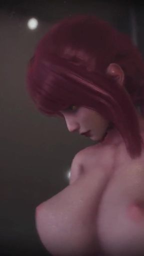 B029 Trapped in the Floor, the Slave Bathes the Queen. POV Objectification, Anal Licking, Foot Licking, and Vaginal Licking Rimm