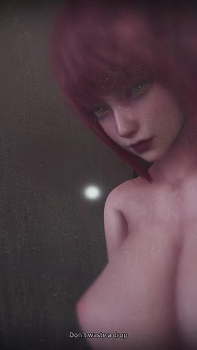 B029 Trapped in the Floor, the Slave Bathes the Queen. POV Objectification, Anal Licking, Foot Licking, and Vaginal Licking Rimm