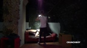deux mecs baisent filmes par une camera de surveillance