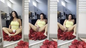 mirror drip 💦 pinkinfanity plays with that pretty pink pussy