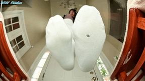 Super Model Diva thick sock trample! Casual Giantess sock CRUSH! - MOV