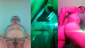 Crystal's Sweaty Tgirl Ass Twerks Till Gushing Cum Explosion