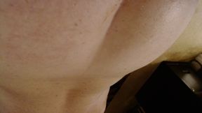 Fucked by a Big Thrusting Dildo