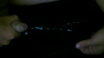 Uncut cock blows load