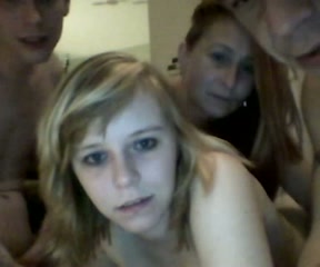 Two light haired amateur web cam bitches have fun fucking with dudes