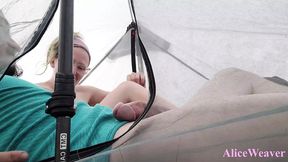 Dirtiest Hiker Sex Taped, Feet Play, AliceWeaver's&#x6DEB; Encounter In Tent