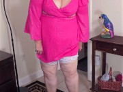 My big fat white ass is all yours - jerk off your cock and cum on it, BBW SSBBW sexy panties