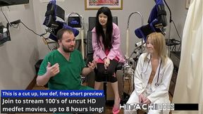 Alexandria Wu's moaning close-up as Doc cums on the clock