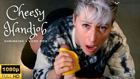 Friendly Giantess Gives You a Cheese Handjob Before Shrinking and Eating You - Jaq Quicksilver shrinks and vores you as a snack POV - giant, shrunk, vore, tiny POV - 1080p mp4