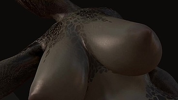 The lusty argonian maid on top - Skyrim 3D Porn Parody