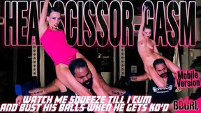 Femdom Jitsu - Chained, Scissored and Ballbusted MOBILE VERSION