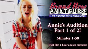 teen blonde big tits amateur annie archer bj to intense pound!