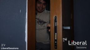 Horny milf gives her boyfriend's friend a good blowjob out of curiosity