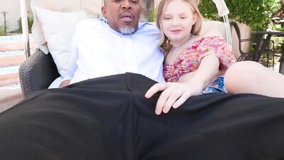 Coco Lovelock is being stretched with a humongous black cock