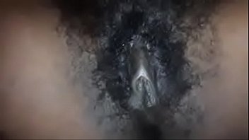 ebony with hairy pussy and long pussy lips