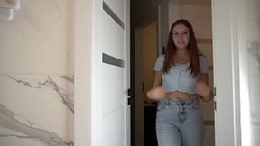 Step-sister's panties pleasure &mdash;  home invasion booty call