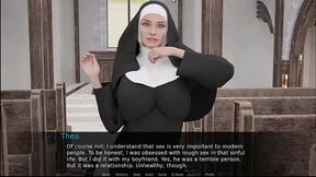 johannesgaming - update #125 - futa dating simulator 14 thea the nun had a rough past - jul 09, 2024
