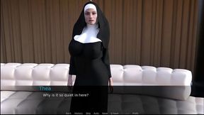 johannesgaming - update #125 - futa dating simulator 14 thea the nun had a rough past - jul 09, 2024
