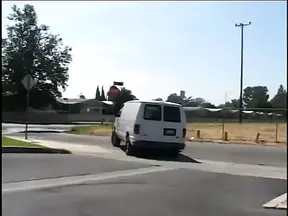 Tattooed red head slut gets double fucked by hot cock trio