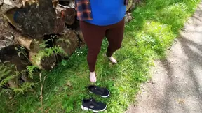 Let me spank your ass and yopur pussy in the woods