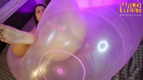 Ride Pop and Squirt on Big Wubble Ball