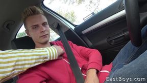 Ricky Massey handjob scene behind the wheel