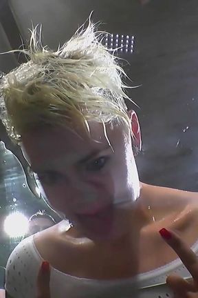 Tattooed Slut Gulps Piss and Cocks in Extreme Ggg Bukkake