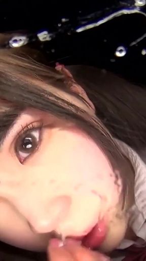 Momoka Arisu Shoves Six Cotton Swabs Into Her Nose and Makes Slime with Her Own Mucus!