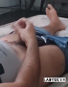 Ladysilva Showing off His Big Cock in a Handjob