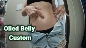 Oiled Belly Massage & Belly Button Play