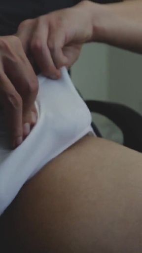 Asian Big Load Cum Shot Cock and Balls Squeezing