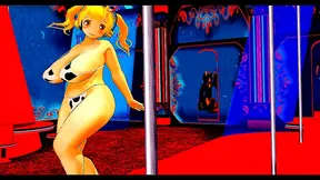 Curvy Hentai Beauty Sways in Sensual Burlesque Dance Fantasy