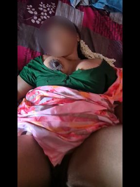 Sexy Amateur Indian Wife in Green Blouse Missionary Fuck & Doggy Style Pussy Creampie