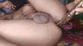 12 Inch Big Vegitablee in Ass Indian Boy