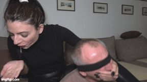smother with spit