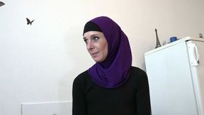 Muslim chick Espoir screwed in the missionary pose by big cock