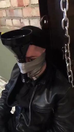 Military Man Pissing on Young Policeman in His Bunker
