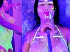 Sexy solo girl loving masturbation with toys