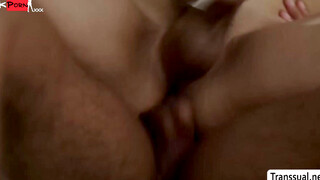 Transgender Babe Sucks And Rides A Big Black Dick In Hardcore POV