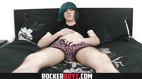 Horny Emo Boy Jerk His Twink Dick