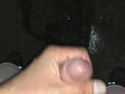 I'm a DIRTY PIG ** PISSING on my HAND Outdoors **